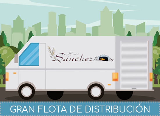 Gran flota de distribución
